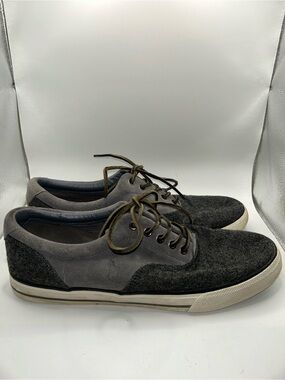 Polo Ralph Lauren Vaughn Saddle grey suede and canvas size 12D